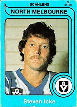 1980 Scanlens VFL #68 Steven Icke Front